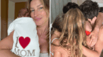 Gisele Bündchen comemora o Dia das Mães e compartilha foto com o filho mais novo