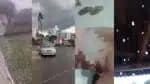 Tempestades com ventos fortes e chuva de granizo atingem cidades em Santa Catarina