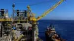 Rio de Janeiro (RJ), 28/09/2023 - Navio-plataforma P-71, instalado no campo de Itapu, no pré-sal da Bacia de Santos, a 200 km da costa do Rio de Janeiro. Foto:Tânia Rêgo/Agência Brasil