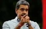 Venezuelan President Nicolas Maduro gestures as he delivers a speech during a rally in Caracas on August 28, 2024. The Venezuelan ruling party called for a mobilization on August 28, to 'celebrate' Maduro's victory, which has been rejected by the United States, the European Union and several countries in the region. (Photo by Pedro Rances Mattey / AFP)
