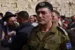 Israel's newly appointed armed forces chief, Lieutenant General Eyal Zamir, (R) visits the Western Wall in the old city of Jerusalem on March 5, 2025. Zamir said during his inauguration on March 5 that Israel's mission to defeat Palestinian militant group Hamas was "not accomplished". (Photo by Menahem Kahana / AFP)