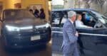 O Papa Leão XIV é visto em um veículo utilitário esportivo híbrido e com um modelo que lembra a “bisneta da Kombi”