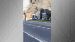 Ônibus articulado pega fogo na zona sul de São Paulo