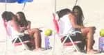 Após o BBB25, Aline e Diogo são observados em momento romântico na praia do Rio