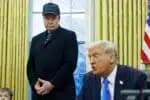 Washington (United States of America), 11/02/2025.- US President Donald J. Trump (R) gives remarks to the media in the Oval Office of the White House, as he meets with US entrepreneur and U.S. special government employee Elon Musk (L), in Washington, DC, USA, 11 February 2025. EFE/EPA/Aaron Schwartz / POOL