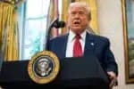 Washington (USA), 07/05/2025.- US President Donald Trump speaks before former US Senator David Perdue (not pictured) is sworn in as the United States Ambassador to the Peoples Republic of China during a ceremony in the Oval Office at the White House in Washington, DC, USA, 07 May 2025. (Estados Unidos) EFE/EPA/SAMUEL CORUM / POOL