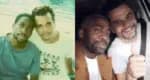 Lázaro Ramos divulga álbum de fotos e comemora aniversário de Wagner Moura