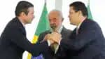 Presidente Luiz Inácio Lula da Silva recebe os novos presidentes do Senado, Davi Alcolumbre (D) e da Câmara dos Deputados, Hugo Motta (E) | Sérgio Lima/Poder360 - 03.fev.2025