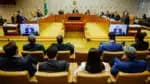 Minstro Dias Toffoli durante sessão do Supremo Tribunal Federal . Dias Toffoli esclarece seu voto e diz que entende pela descriminalização da maconha; faltam os votos dos ministros Fux e Cármen Lúcia. | Sérgio Lima/Poder360 - 25.06.2024
