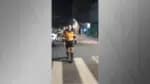 Em vídeo, um homem que teve seu carro atingido registrou a presença de um agente da CET em estado de embriaguez