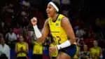 Ana Cristina se destacou na vitória do Brasil na Liga das Nações de Vôlei