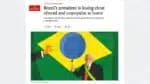 Lula perdeu influência fora e é impopular no Brasil, aponta o Economist