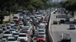 São Paulo (SP), 24/03/2023 - Trânsito intenso na Avenida Tiradentes, na região da Luz, no segundo dia de greve dos metroviários em São Paulo. Foto: Fernando Frazão/Agência Brasil