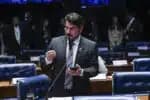 Antes de partir do Brasil, Marcos do Val proferiu um discurso afirmando que Moraes foi condenado por uma entidade vinculada à ONU