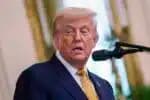 WASHINGTON (United States), 16/07/2025.- US President Donald Trump speaks during the signing of "Halt All Lethal Trafficking of Fentanyl Act," at the White House, Washington, DC, USA, 16 July 2025. EFE/EPA/WILL OLIVER