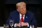 WASHINGTON (United States), 09/07/2025.- US President Donald Trump during a meeting with African leaders at the White House, Washington, DC, USA, 09 July 2025. President Trump is meeting with the leaders of Gabon, Guinea-Bissau, Liberia, Mauritania and Senegal at the White House to discuss trade. EFE/EPA/WILL OLIVER / POOL POOL