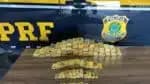 A PF apreendeu 103 kg de ouro, com valor estimado em R$ 61 milhões, em Roraima