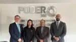Visita ao Poder360: Rodolfo Fücher, Ricardo Caldas e Marcelo Almeida