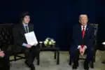Milei e Trump se encontram para garantir apoio financeiro antes das eleições legislativas