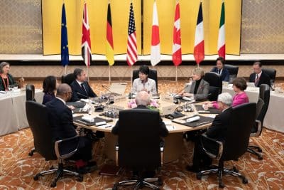 Imagem do post O G7 afirmou que o suporte à Ucrânia continuará igual, mesmo com a guerra em curso entre Israel e Hamas