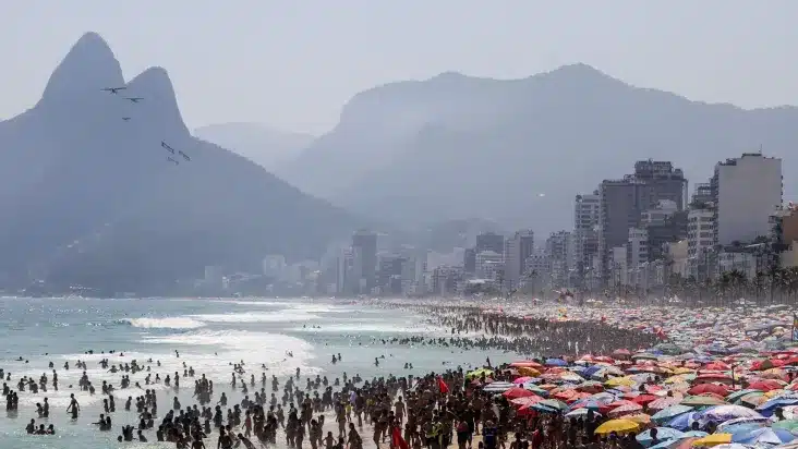 Onda de calor atingiu um pico no Rio de Janeiro e São Paulo, marcando o dia mais quente do ano nessas cidades
