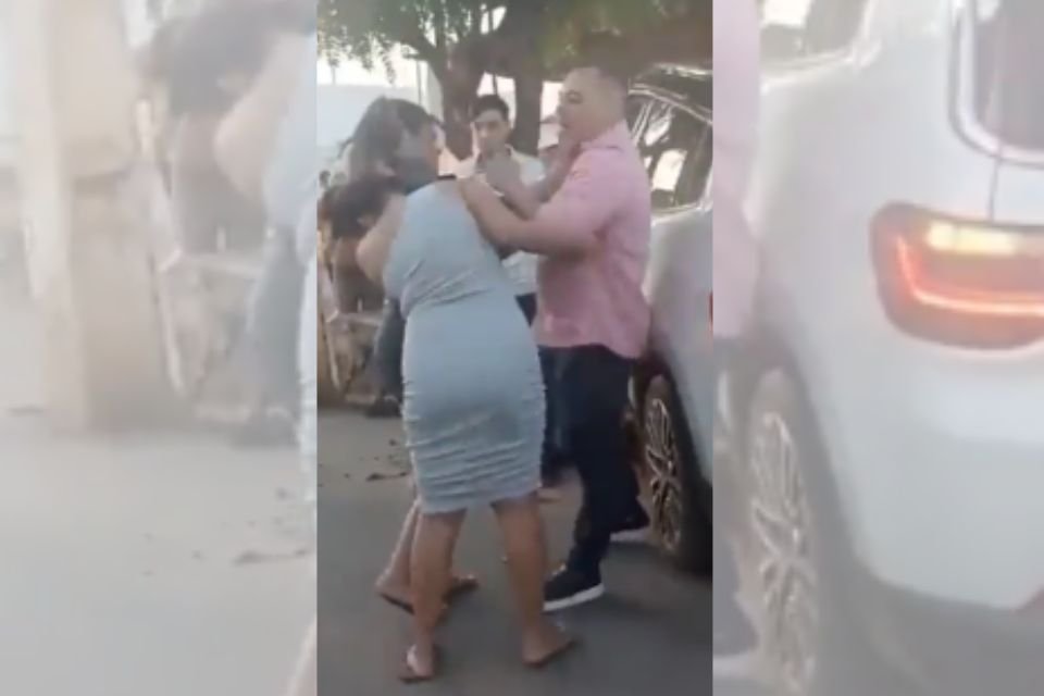 Delegado é pego em vídeo batendo numa mulher no Ceará