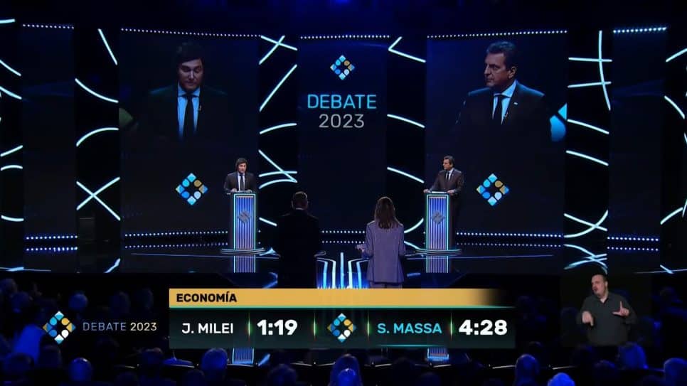 Eleição na Argentina: no debate final, Milei chama Massa de “mentiroso”. O adversário pede tranquilidade