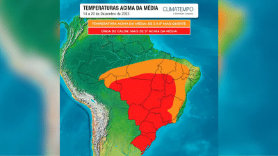 Imagem do post Mapa atual posta áreas atingidas pelo onda de calor