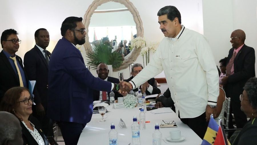 A Venezuela e a Guiana concordaram em não aumentar o conflito e planejam se reunir no Brasil