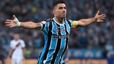 Imagem do post Suárez marcou um gol que garantiu a vitória do Grêmio sobre o Vasco na Arena, parecendo uma despedida