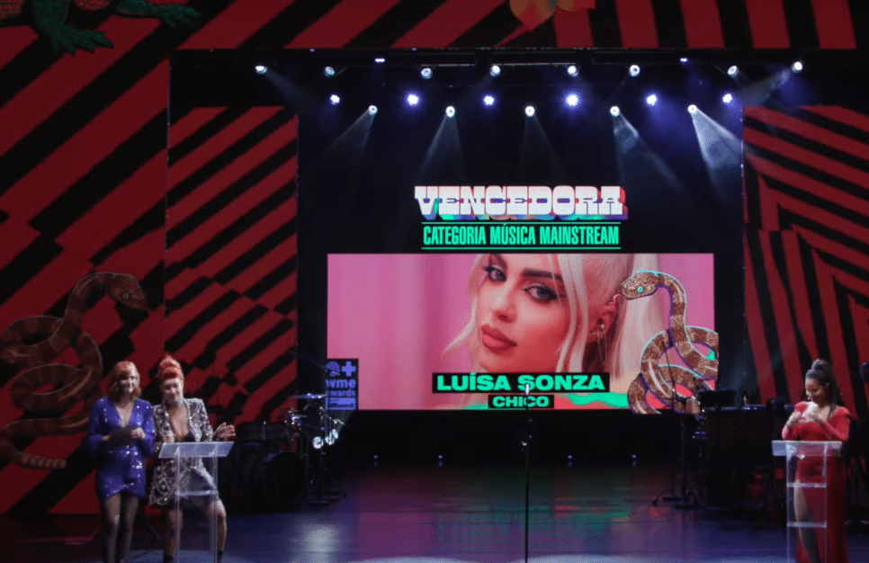 Luísa Sonza não recebeu o prêmio no palco pela música “Chico”