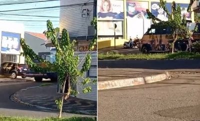 Imagem do post Criminosos tentam roubar carro de segurança e pegam reféns em SP