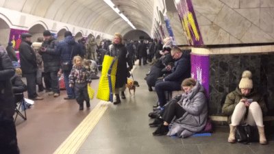 Imagem do post Rússia lança ataque em grande escala contra a Ucrânia; civis em Kiev se abrigam no metrô