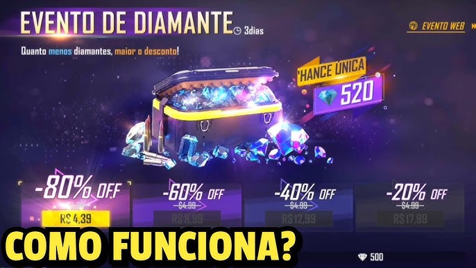 Qual é a principal função dos diamantes no Free Fire?