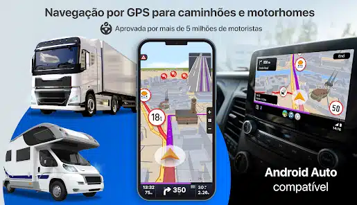 Baixe agora Sygic GPS Truck & Caravan e conquiste as estradas com tranquilidade!