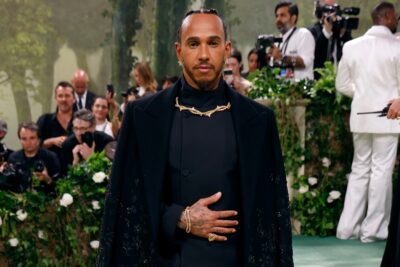 NEW YORK, NEW YORK - MAY 06: Lewis Hamilton attends the 2024 Costume Institue Benefit for 