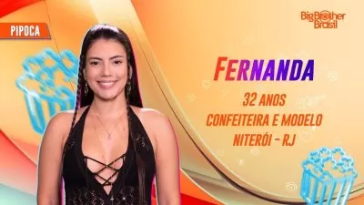 Fernanda é a 16ª participante confirmada no BBB24 e também conhecida como Pipoca
